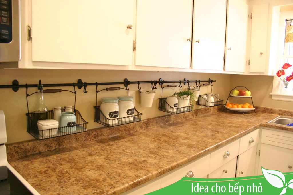 Ý tưởng thông minh tiết kiệm không gian căn bếp nhỏ